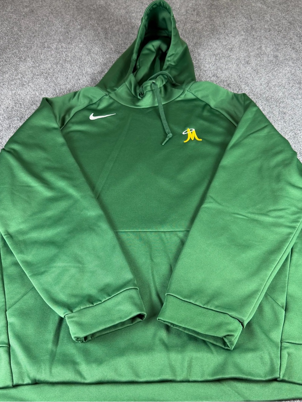 Nike Dri fit hoodie men’s xl green pullover sweatshirt team fleece M with Halo
